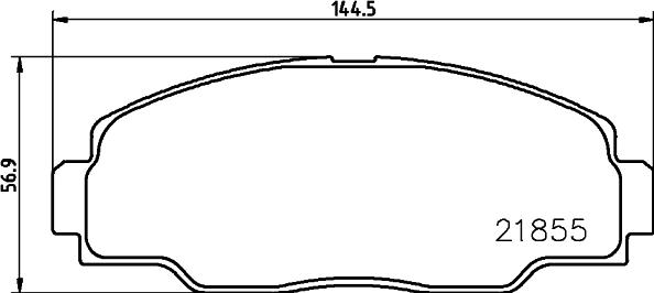 HELLA 8DB 355 032-381 - Bremžu uzliku kompl., Disku bremzes ps1.lv