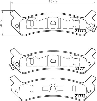 HELLA 8DB 355 037-441 - Bremžu uzliku kompl., Disku bremzes ps1.lv