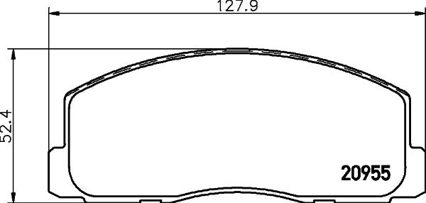 HELLA 8DB 355 037-211 - Bremžu uzliku kompl., Disku bremzes ps1.lv