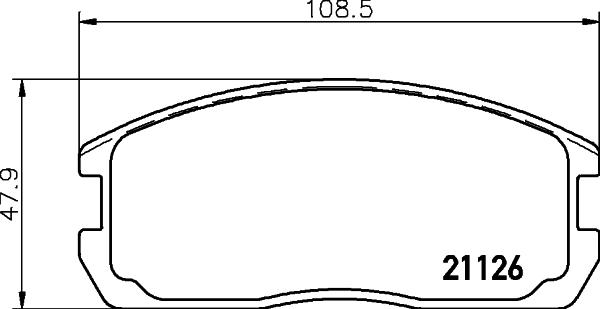 HELLA 8DB 355 037-221 - Bremžu uzliku kompl., Disku bremzes ps1.lv