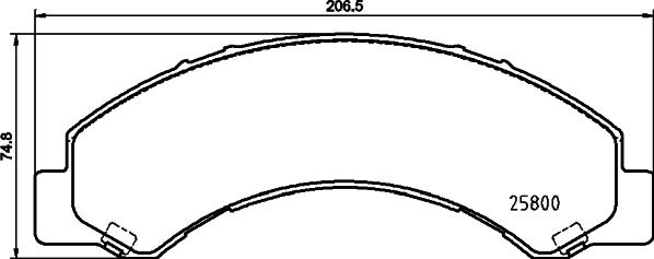 HELLA 8DB 355 037-711 - Bremžu uzliku kompl., Disku bremzes ps1.lv