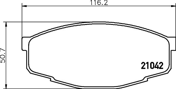 HELLA 8DB 355 029-241 - Bremžu uzliku kompl., Disku bremzes ps1.lv