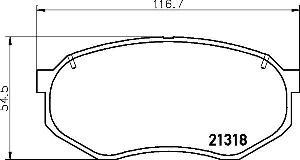 HELLA 8DB 355 029-251 - Bremžu uzliku kompl., Disku bremzes ps1.lv