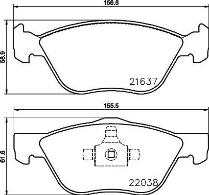 HELLA 8DB 355 024-931 - Bremžu uzliku kompl., Disku bremzes ps1.lv