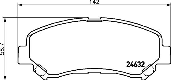 HELLA 8DB 355 024-441 - Bremžu uzliku kompl., Disku bremzes ps1.lv