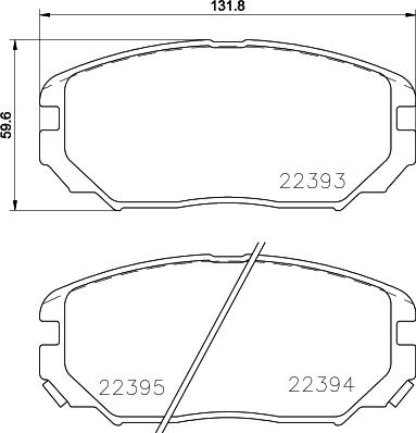 HELLA 8DB 355 024-891 - Bremžu uzliku kompl., Disku bremzes ps1.lv