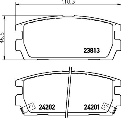 HELLA 8DB 355 024-331 - Bremžu uzliku kompl., Disku bremzes ps1.lv