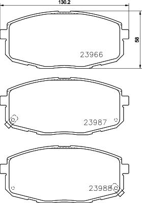 HELLA 8DB 355 024-251 - Bremžu uzliku kompl., Disku bremzes ps1.lv