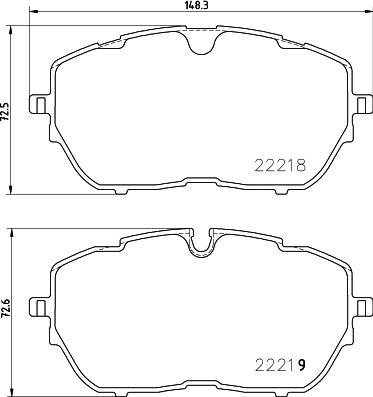 HELLA 8DB 355 024-731 - Bremžu uzliku kompl., Disku bremzes ps1.lv