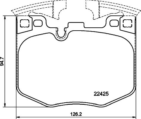 HELLA 8DB 355 025-951 - Bremžu uzliku kompl., Disku bremzes ps1.lv