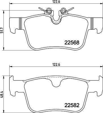 HELLA 8DB 355 025-971 - Bremžu uzliku kompl., Disku bremzes ps1.lv