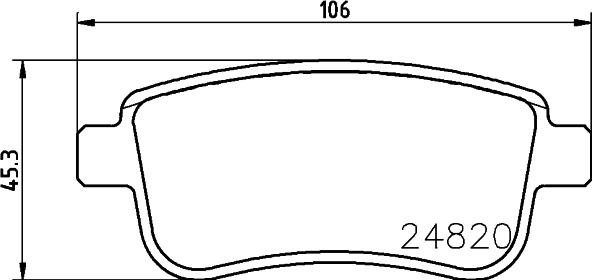 HELLA 8DB 355 025-421 - Bremžu uzliku kompl., Disku bremzes ps1.lv