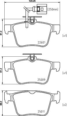 HELLA 8DB 355 025-661 - Bremžu uzliku kompl., Disku bremzes ps1.lv