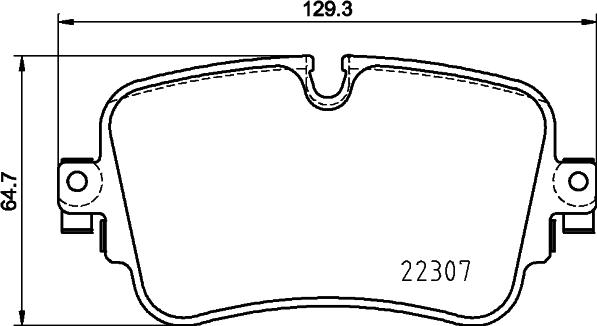 HELLA 8DB 355 025-681 - Bremžu uzliku kompl., Disku bremzes ps1.lv