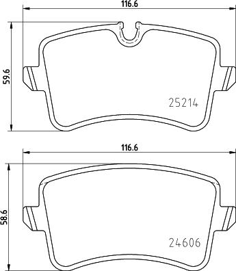 HELLA 8DB 355 025-311 - Bremžu uzliku kompl., Disku bremzes ps1.lv