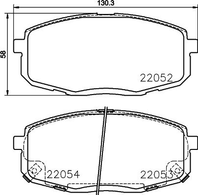 HELLA 8DB 355 025-791 - Bremžu uzliku kompl., Disku bremzes ps1.lv