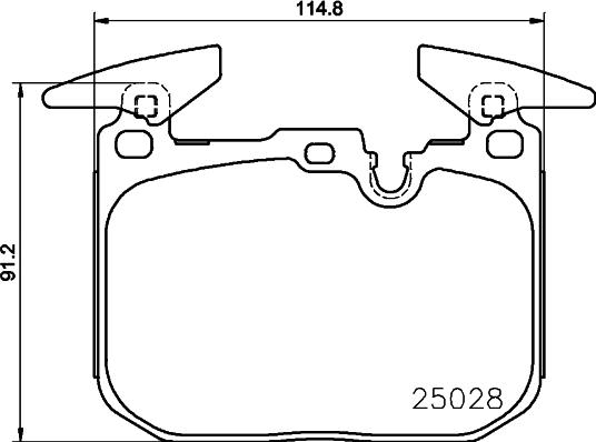 HELLA 8DB 355 025-771 - Bremžu uzliku kompl., Disku bremzes ps1.lv