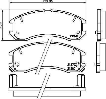 HELLA 8DB 355 005-821 - Bremžu uzliku kompl., Disku bremzes ps1.lv