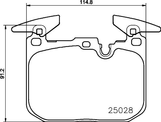 HELLA 8DB 355 026-651 - Bremžu uzliku kompl., Disku bremzes ps1.lv