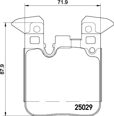 HELLA 8DB 355 026-671 - Bremžu uzliku kompl., Disku bremzes ps1.lv