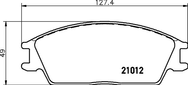 HELLA 8DB 355 026-851 - Bremžu uzliku kompl., Disku bremzes ps1.lv