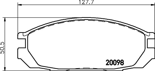 HELLA 8DB 355 026-751 - Bremžu uzliku kompl., Disku bremzes ps1.lv