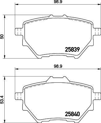 HELLA 8DB 355 020-991 - Bremžu uzliku kompl., Disku bremzes ps1.lv