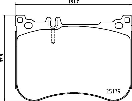 HELLA 8DB 355 020-581 - Bremžu uzliku kompl., Disku bremzes ps1.lv