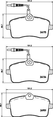 HELLA 8DB 355 020-671 - Bremžu uzliku kompl., Disku bremzes ps1.lv