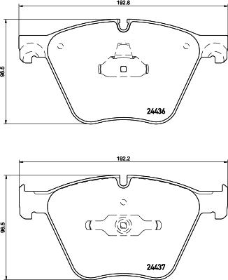 HELLA 8DB 355 020-121 - Bremžu uzliku kompl., Disku bremzes ps1.lv