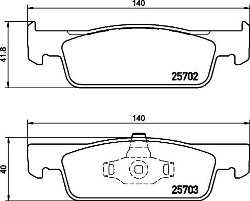 HELLA 8DB 355 020-801 - Bremžu uzliku kompl., Disku bremzes ps1.lv