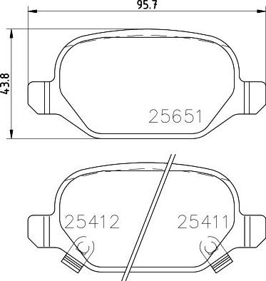 HELLA 8DB 355 020-751 - Bremžu uzliku kompl., Disku bremzes ps1.lv