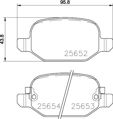 HELLA 8DB 355 020-761 - Bremžu uzliku kompl., Disku bremzes ps1.lv