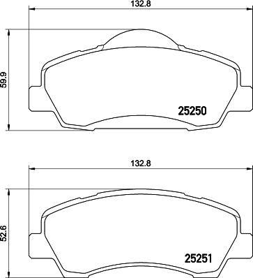 HELLA 8DB 355 020-771 - Bremžu uzliku kompl., Disku bremzes ps1.lv