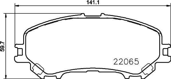 HELLA 8DB 355 021-691 - Bremžu uzliku kompl., Disku bremzes ps1.lv