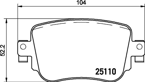 HELLA 8DB 355 021-291 - Bremžu uzliku kompl., Disku bremzes ps1.lv