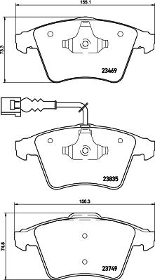 HELLA 8DB 355 021-221 - Bremžu uzliku kompl., Disku bremzes ps1.lv