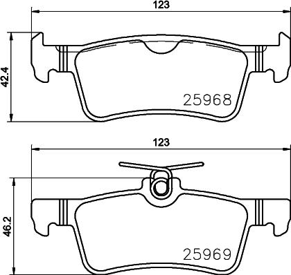 HELLA 8DB 355 021-701 - Bremžu uzliku kompl., Disku bremzes ps1.lv