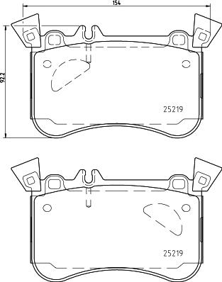 HELLA 8DB 355 021-771 - Bremžu uzliku kompl., Disku bremzes ps1.lv