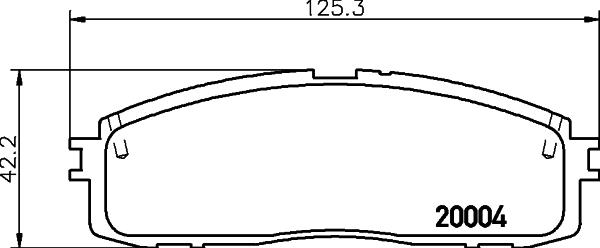 HELLA 8DB 355 028-941 - Bremžu uzliku kompl., Disku bremzes ps1.lv