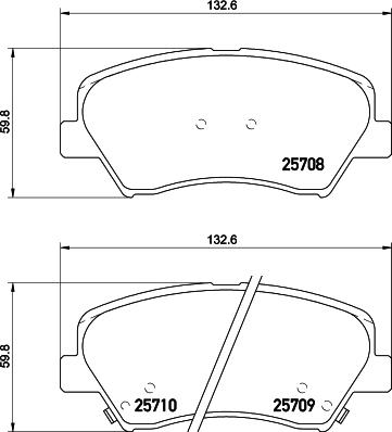 HELLA 8DB 355 028-911 - Bremžu uzliku kompl., Disku bremzes ps1.lv