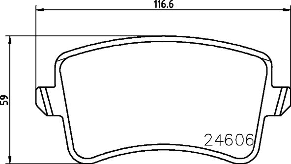 HELLA 8DB 355 023-561 - Bremžu uzliku kompl., Disku bremzes ps1.lv