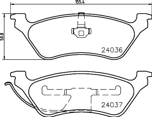 HELLA 8DB 355 023-111 - Bremžu uzliku kompl., Disku bremzes ps1.lv