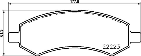 HELLA 8DB 355 023-331 - Bremžu uzliku kompl., Disku bremzes ps1.lv