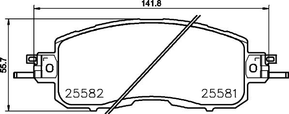 HELLA 8DB 355 023-321 - Bremžu uzliku kompl., Disku bremzes ps1.lv