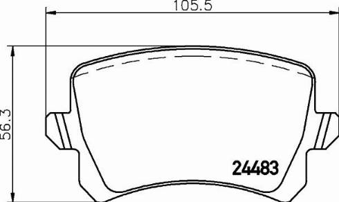 HELLA 8DB 355 026-191 - Bremžu uzliku kompl., Disku bremzes ps1.lv