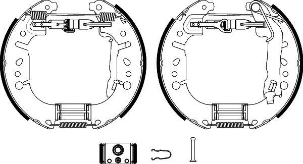 HELLA 8DB 355 022-451 - Bremžu loku komplekts ps1.lv