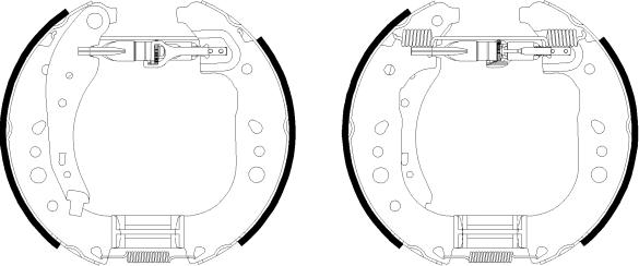 HELLA 8DB 355 022-431 - Bremžu loku komplekts ps1.lv