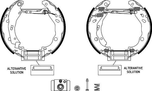 HELLA 8DB 355 022-511 - Bremžu loku komplekts ps1.lv