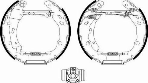 HELLA 8DB 355 022-601 - Bremžu loku komplekts ps1.lv